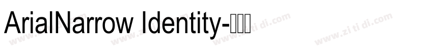ArialNarrow Identity字体转换